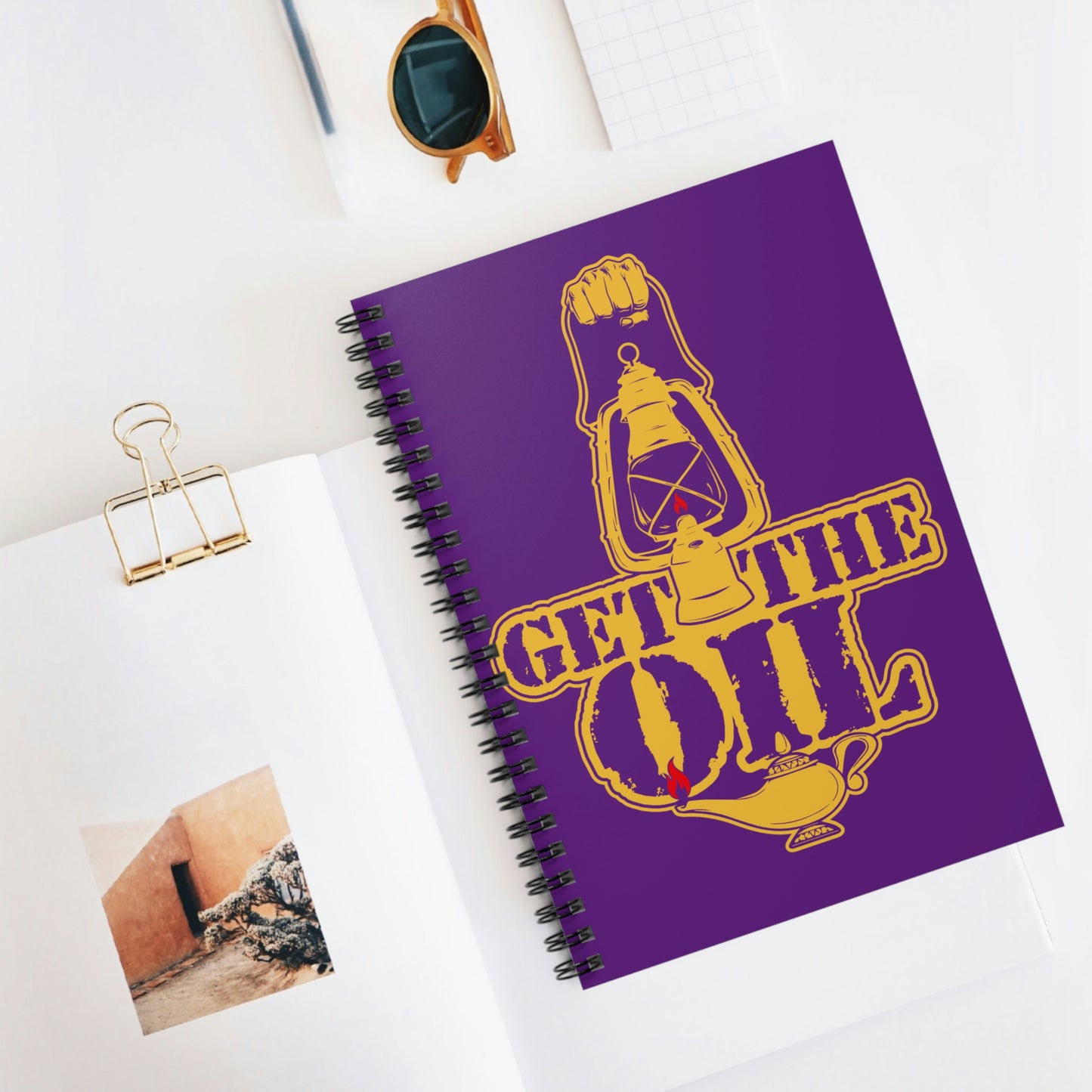 Get The Oil - Spiral Notebook