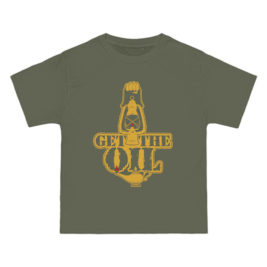 Get The Oil - Beefy-T®  Short-Sleeve T-Shirt - Fatigue Green