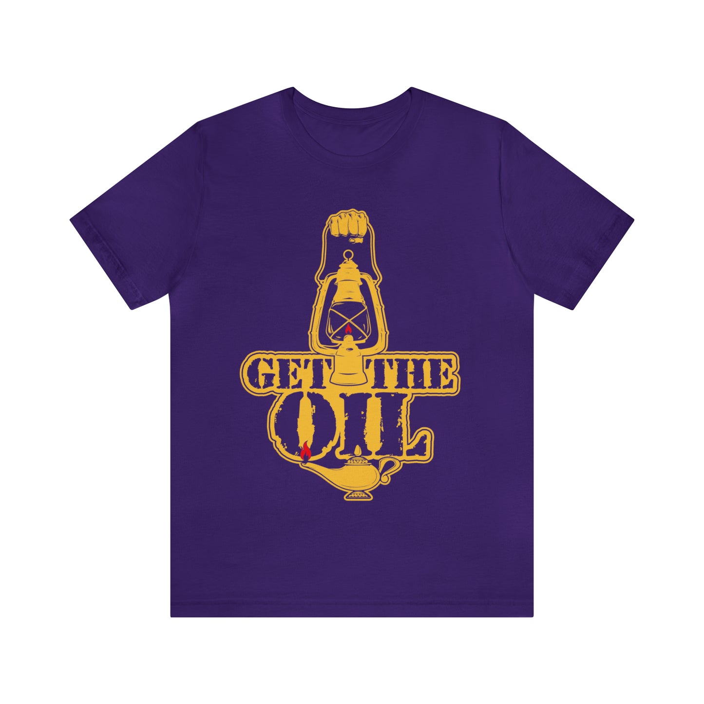 Get The Oil Team Purple Jersey Short Sleeve Tee